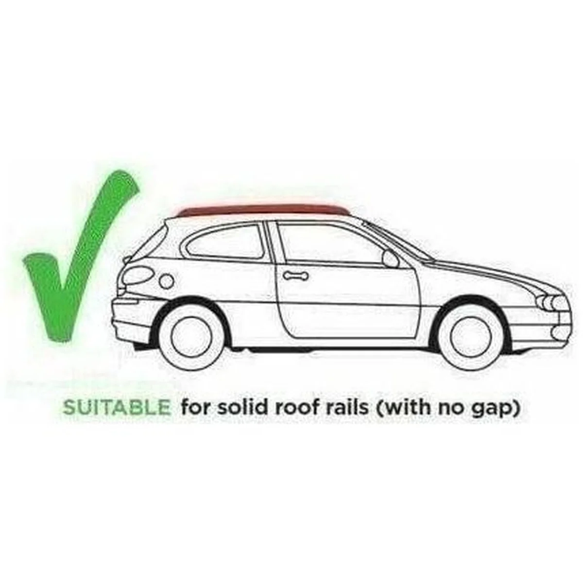 Locking Car Roof Bars Cross for Profile Flush Rails 1.35m 90kg - Image 4