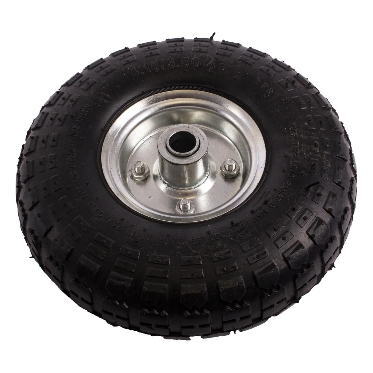 10" Pneumatic 4.10 /3.50-4 Jokey Wheel with 20mm Bore