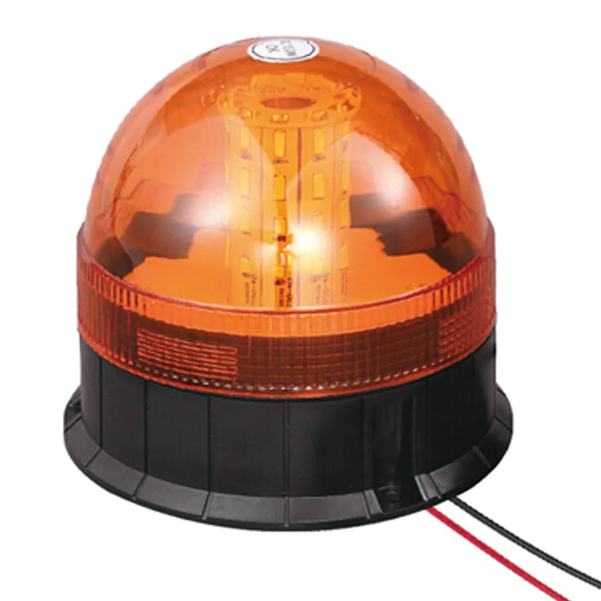 12v / 24v 3 Bolt Point Mount Fixing LED Flashing Amber Orange Warning Beacon - Image 2