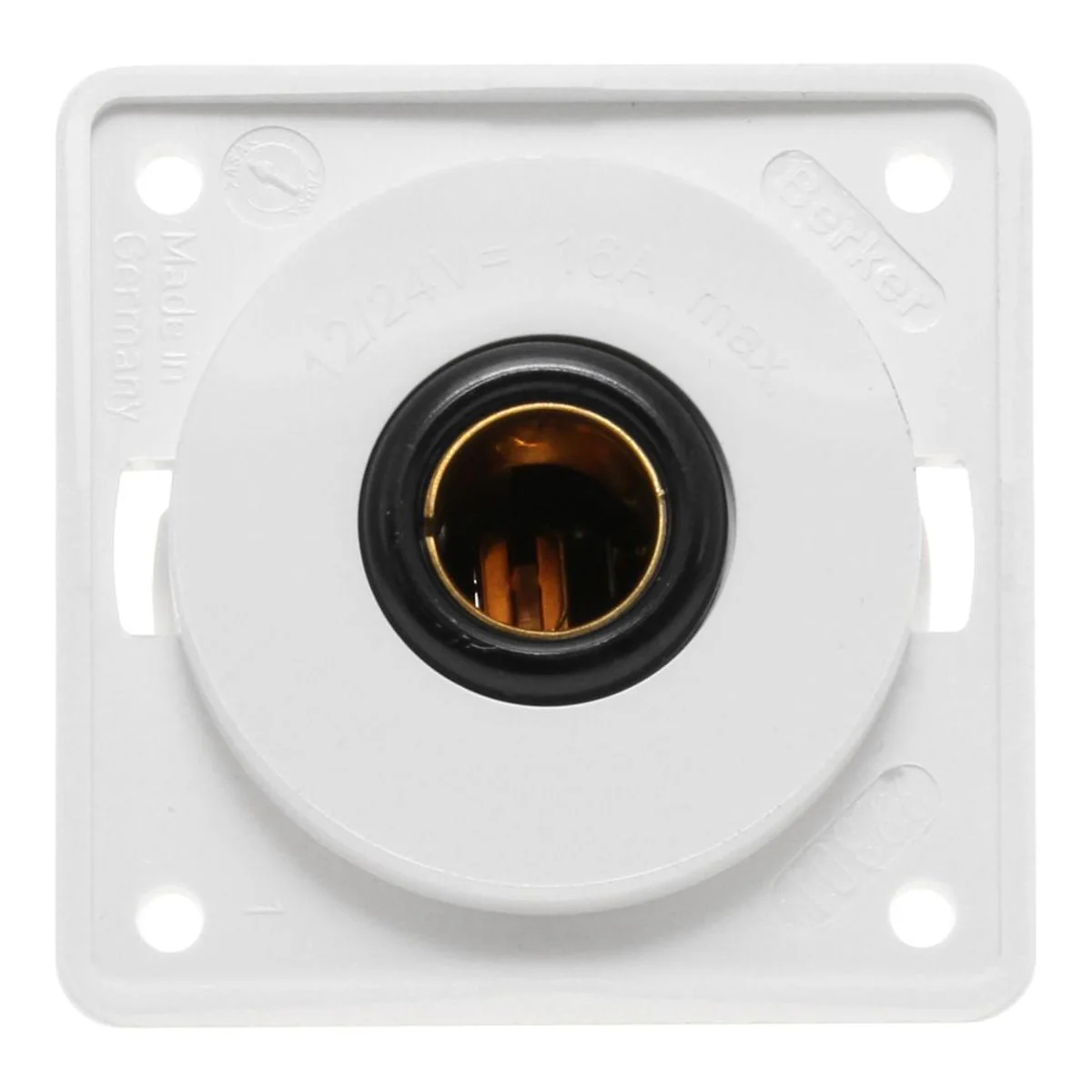 12V Single Pole Socket White (21223W) Convenient White 12V Single Pole Socke