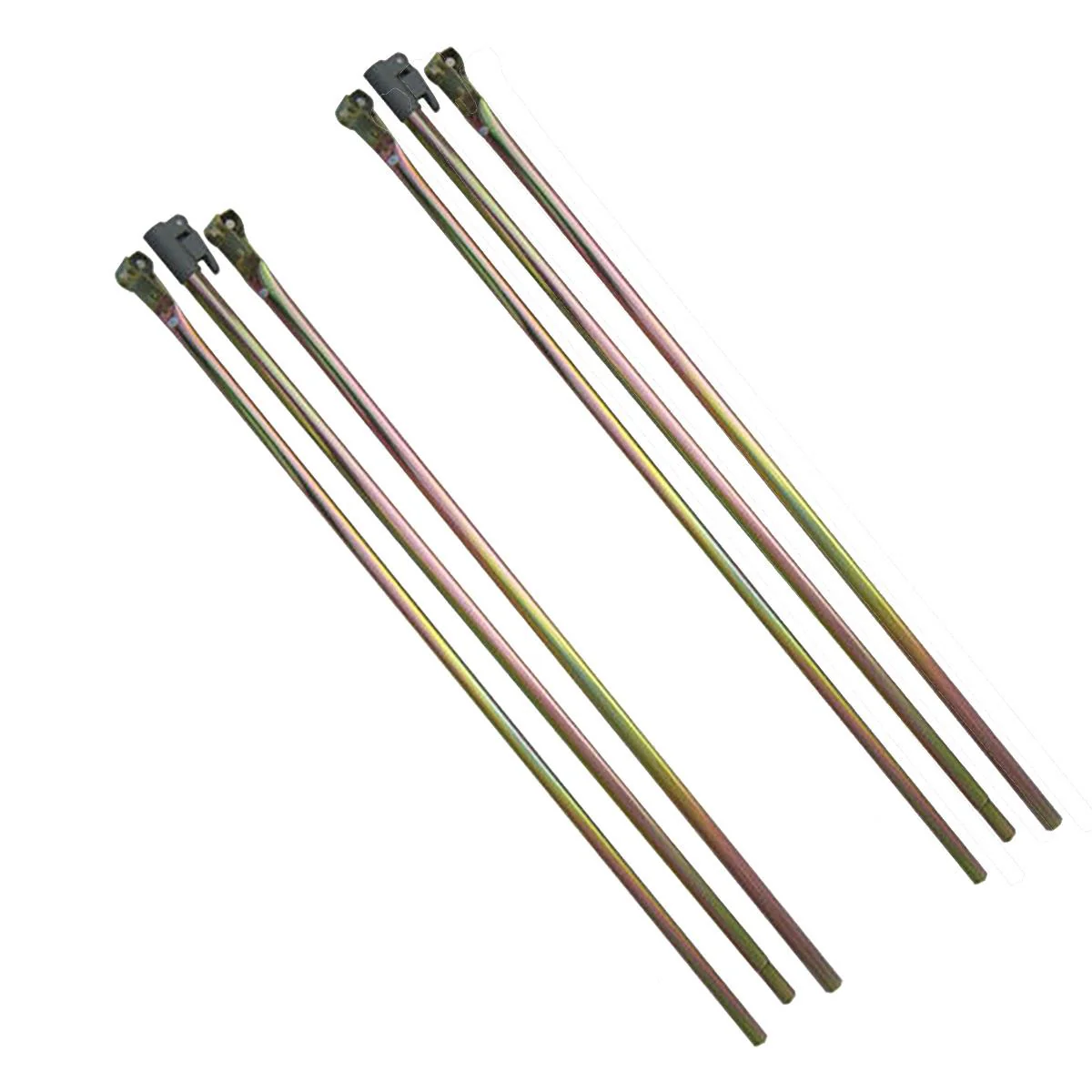 2 x Camptech Large Universal Full Awning Steel Veranda Bar Poles Adjustable 1.9m - 2.6m (Size 8-13)