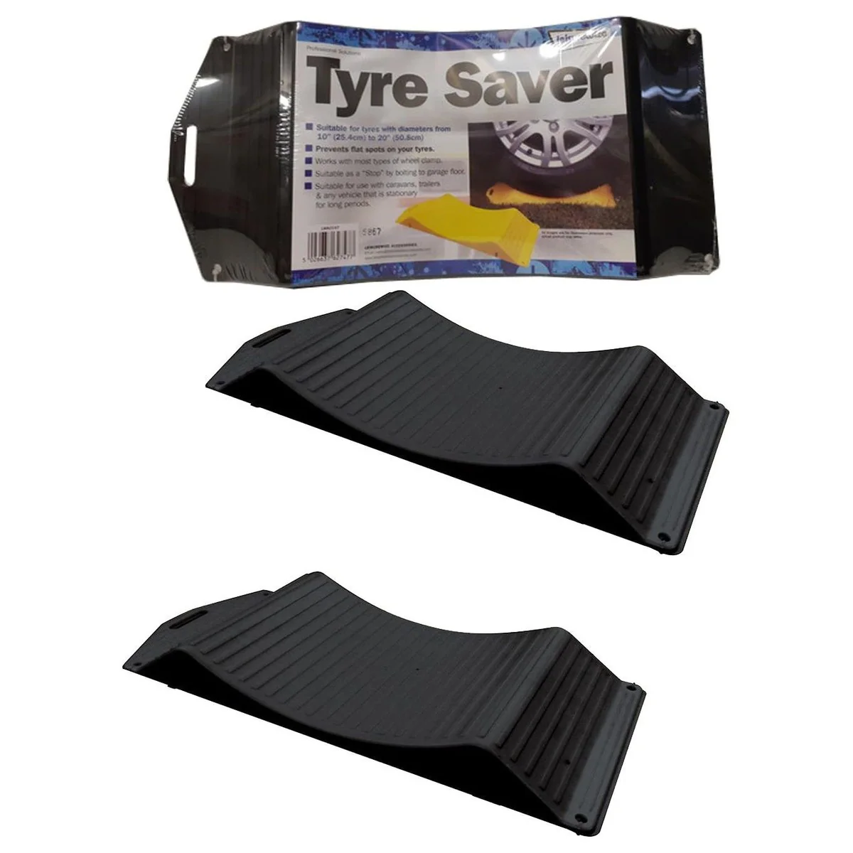 Streetwize Tyre Saver Wheel Chock Leveller Ramp x2 - Image 4