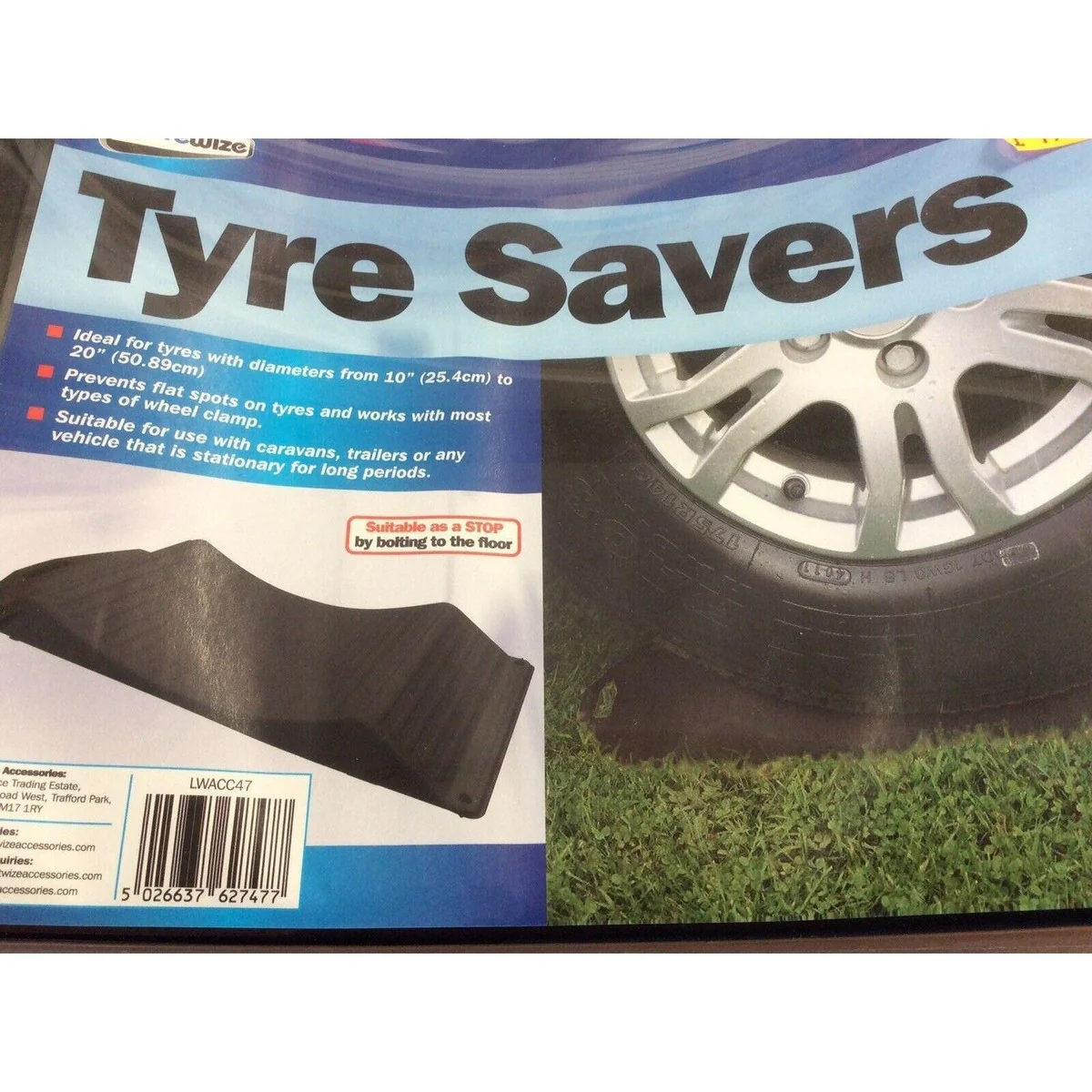Streetwize Tyre Saver Wheel Chock Leveller Ramp x2 - Image 6