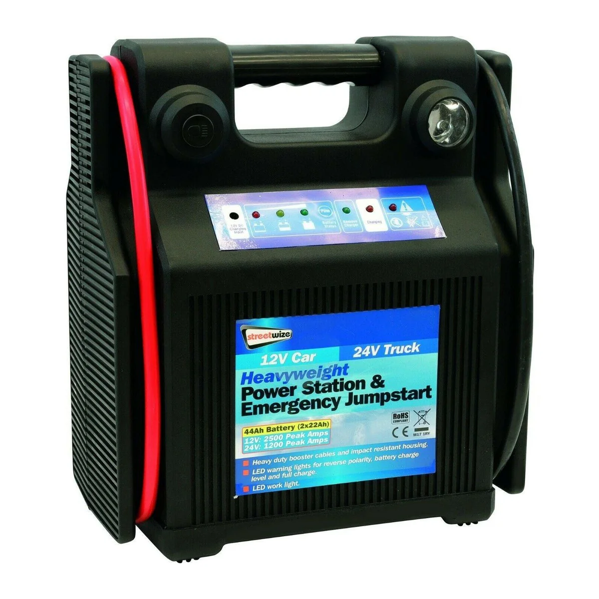 Streetwize 12v Car 24v Truck Heavy Duty Battery Jump Starter - Image 9
