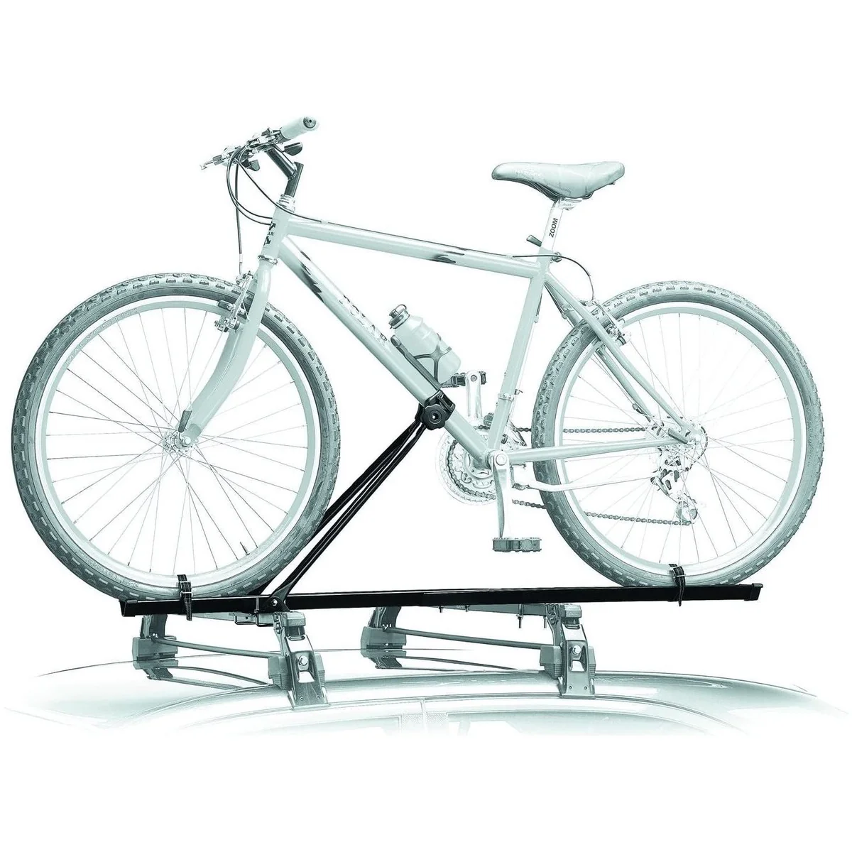 2x Car Roof Mounted Rack Bar Mounted Bike Cycle Carrier Upright Bike Carrier - Image 3