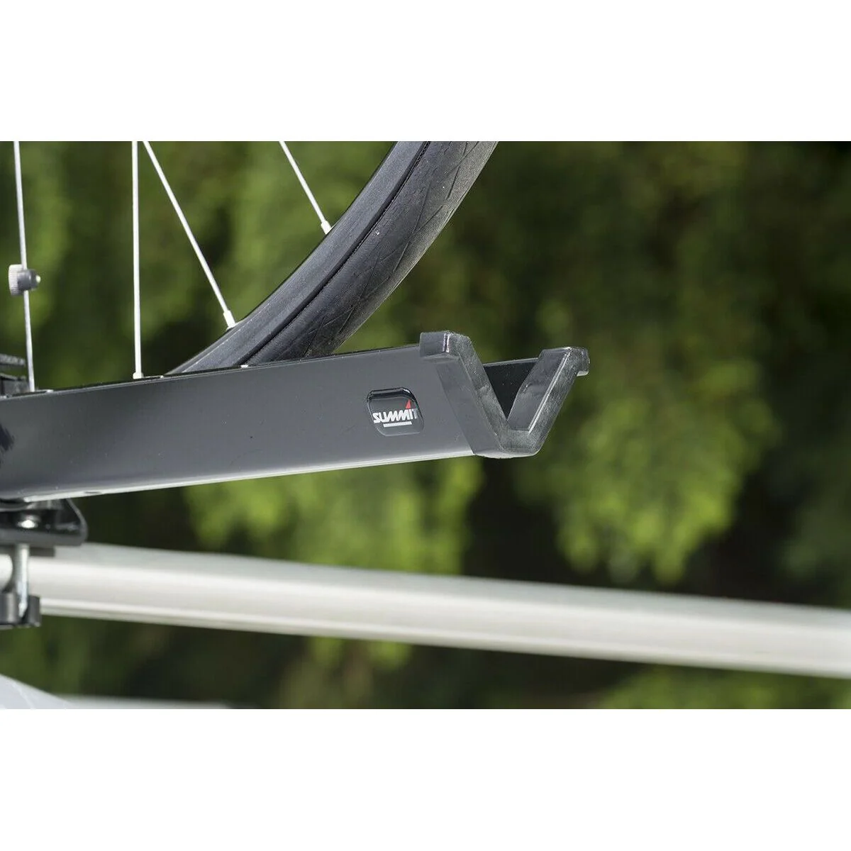 2x Car Roof Mounted Rack Bar Mounted Bike Cycle Carrier Upright Bike Carrier - Image 7