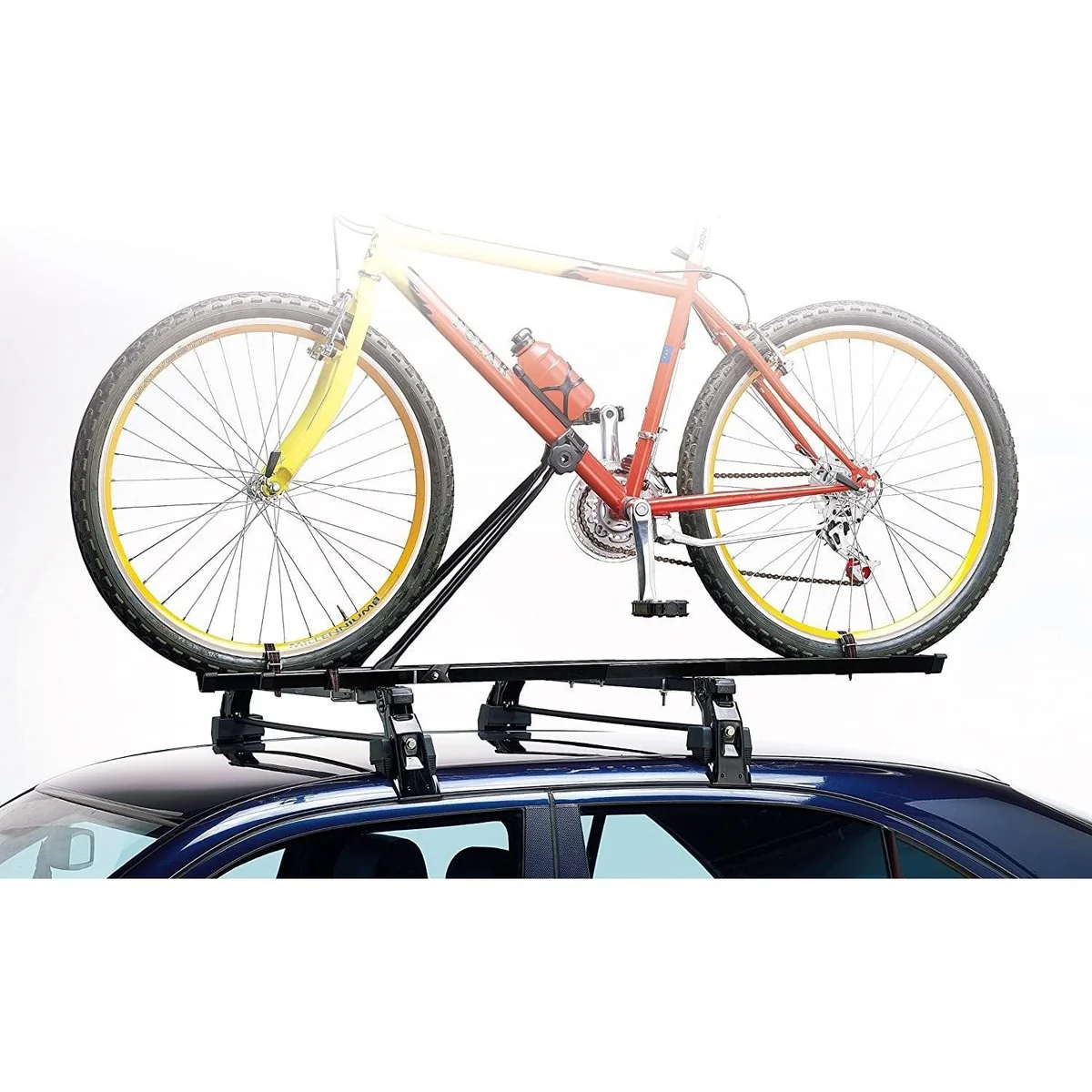 2x Car Roof Mounted Rack Bar Mounted Bike Cycle Carrier Upright Bike Carrier - Image 9