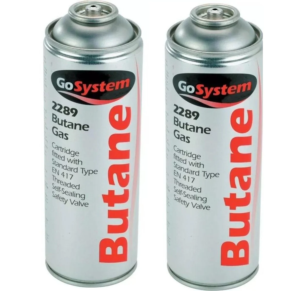 2x Go System Butane Gas Cartridge 277G, for Camping, Cooking, and Outdoor Use