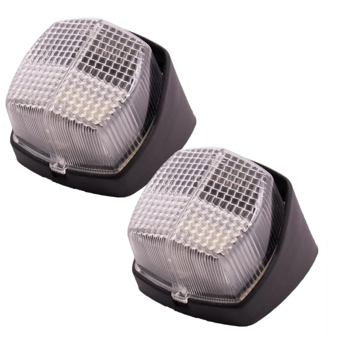 2x Hella White Clear Front Marker Position Lamps Lights Hobbycar Hymer Motorhome