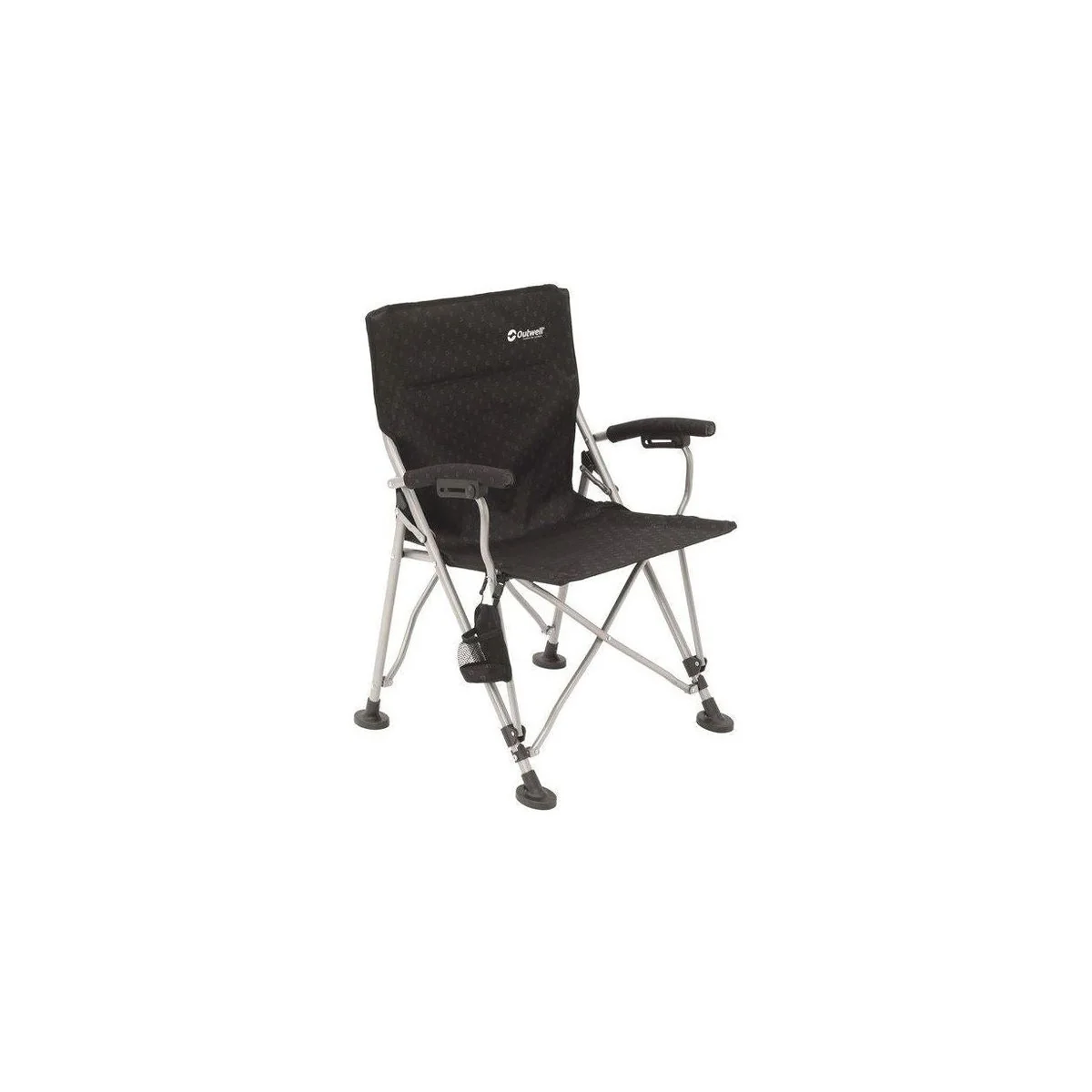 2x Outwell Campo Black Foldable Camping Chair with Padded Armrests - Image 3