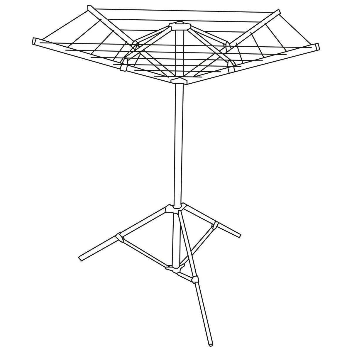 4 Arm Rotary Airer  Stand 4505 - Image 2