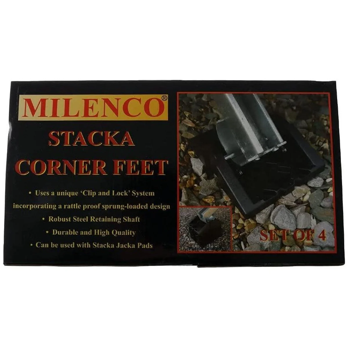 Milenco Stacka Corner Feet Pads - Image 4