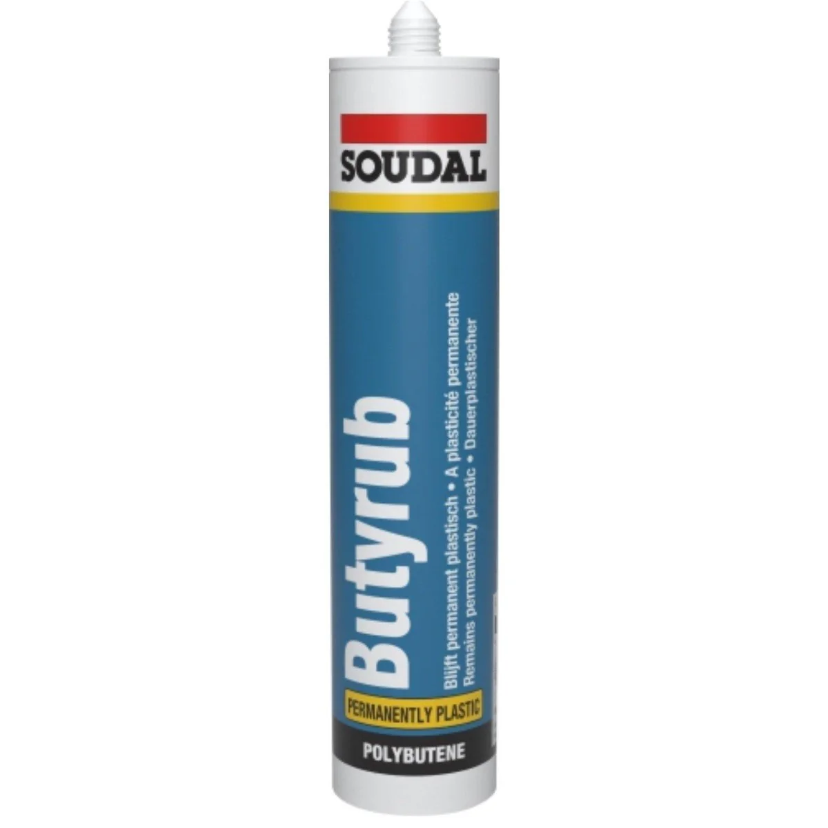 4 x Soudal Butyrub Non Setting Butyl bedding Sealant Seitz Window Glazing White - Image 2