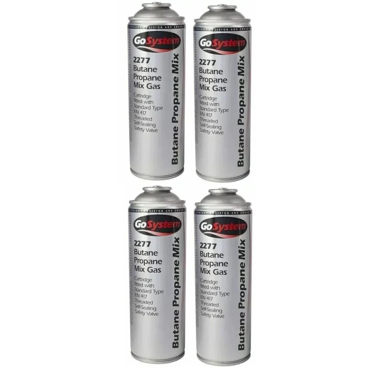 4x GoSystem Butane Propane Mix Gas 277g 482ml