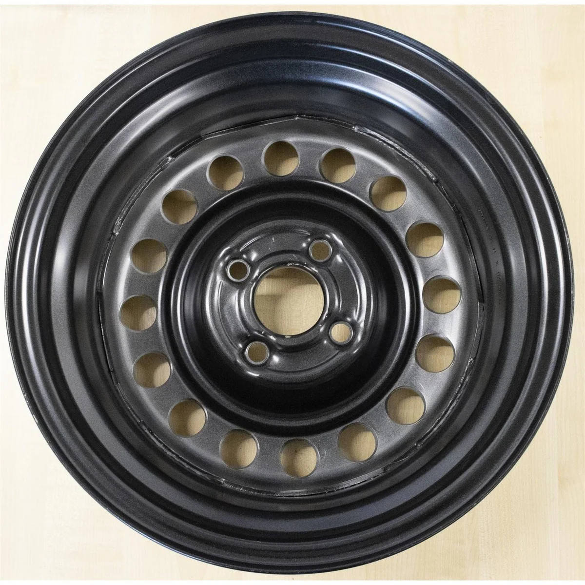5.5J X 14" 100Mm Caravan Spare Steel Wheel Rim - Pcd 4 Stud 57Mm Centre Hole - Image 3