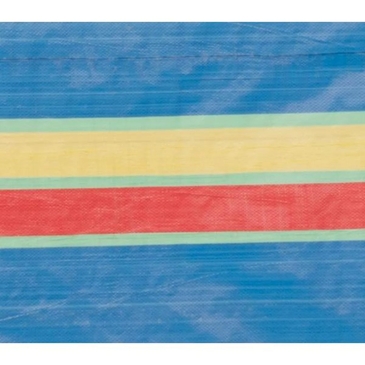 5 Pole Multicoloured Polythene Windbreak 1442 - Image 6