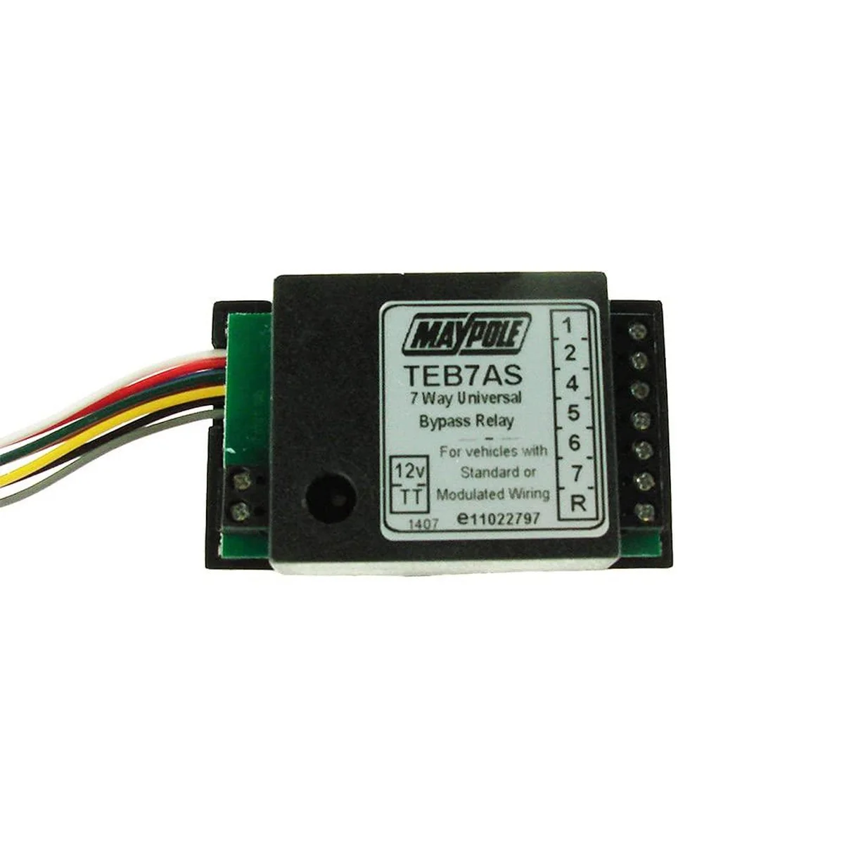 7 Way Towing Bypass Relay With Buzzer, 24V to 12V - 15A - Maypole Tow MP3879B - Image 2
