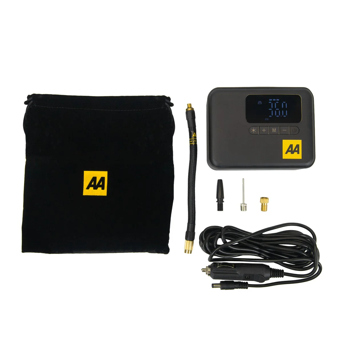 AA Cordless Rechargeable Tyre Inflator with Power Bank & LED Light - Image 6