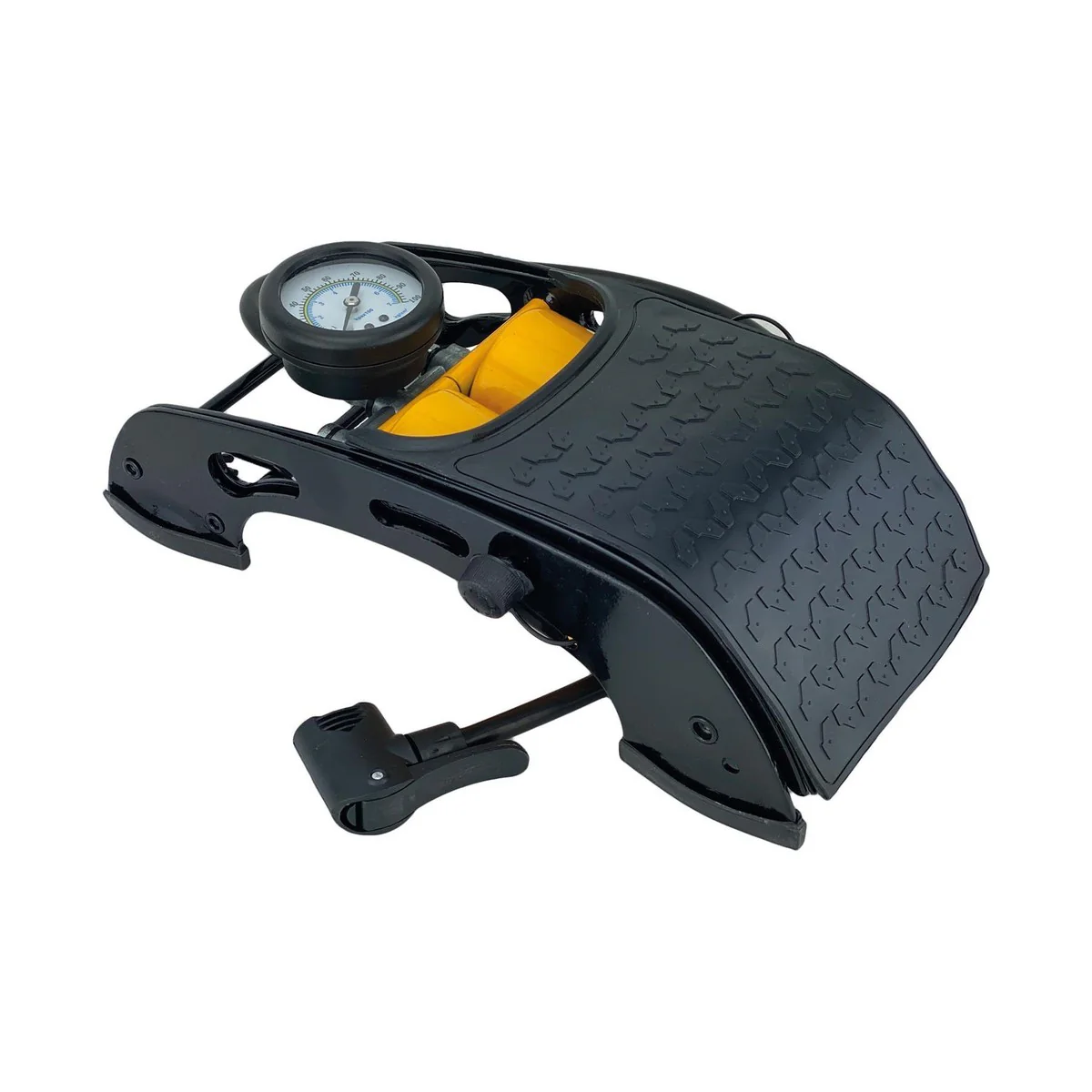 AA Double Barrel Cylinder Tyre Foot Pump Air Inflator Car Van Bicycle Bike - Image 2