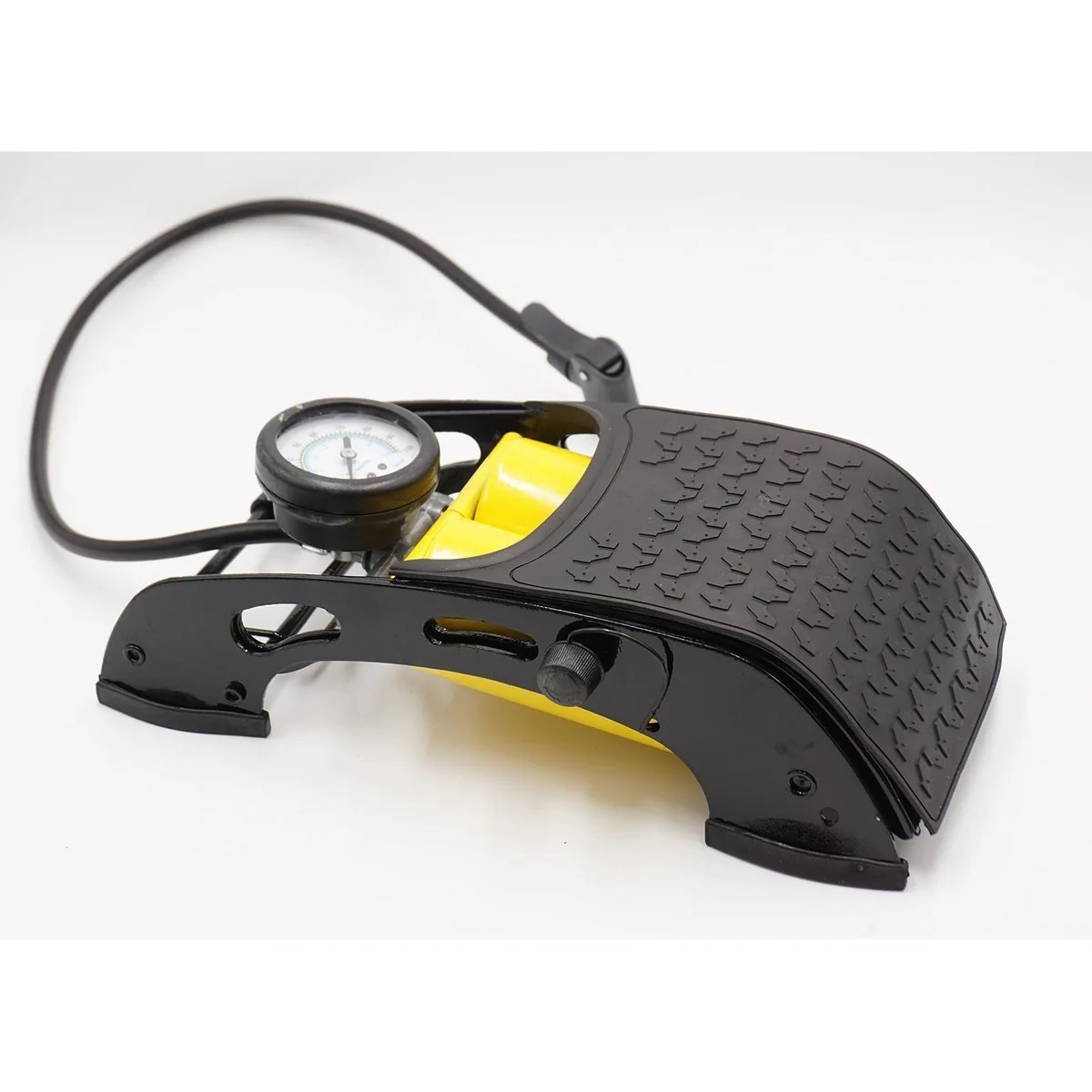 AA Double Barrel Cylinder Tyre Foot Pump Air Inflator Car Van Bicycle Bike - Image 7