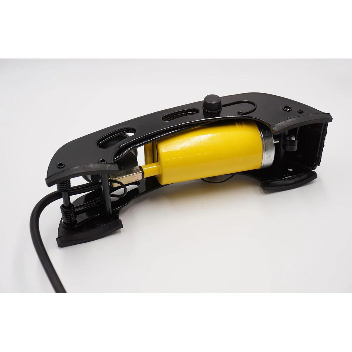 AA Single Barrel Cylinder Tyre Foot Pump Air Inflator Car Van Bicycle Bike - Image 3