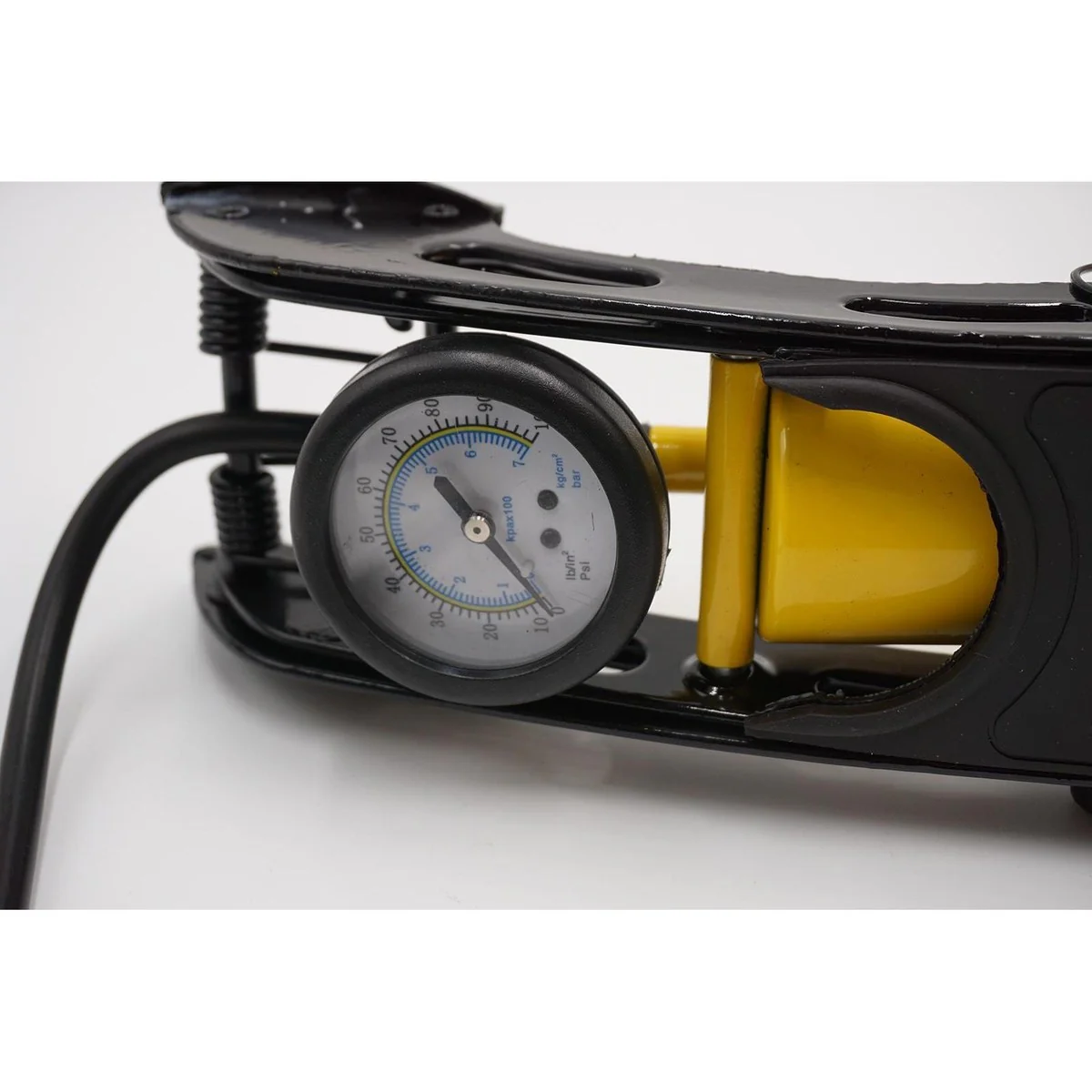 AA Single Barrel Cylinder Tyre Foot Pump Air Inflator Car Van Bicycle Bike - Image 4