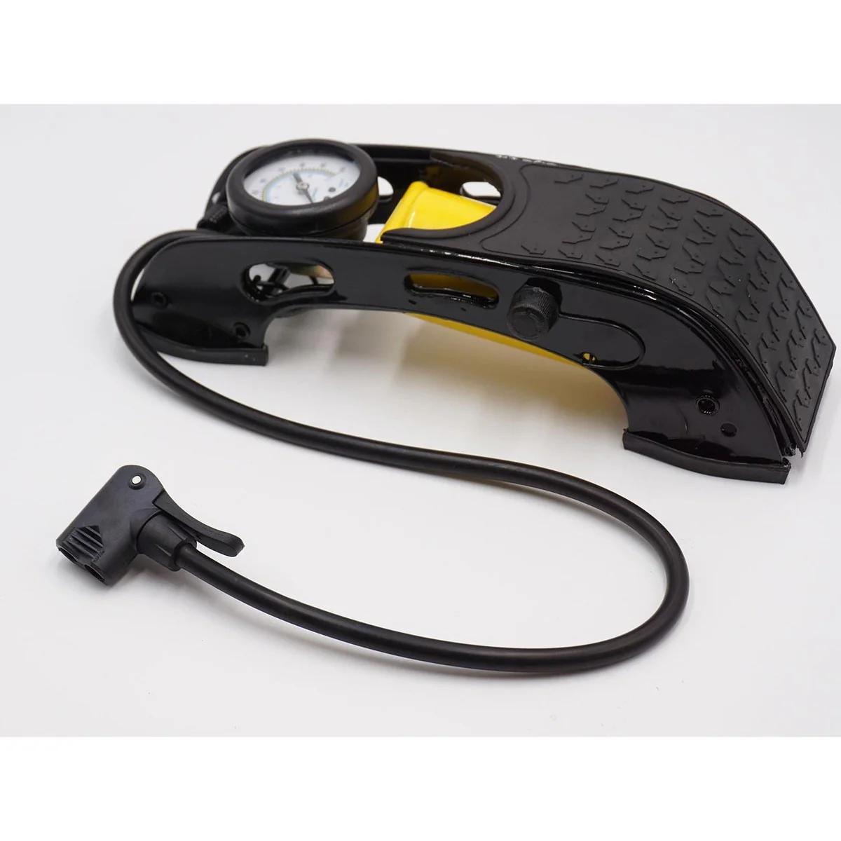 AA Single Barrel Cylinder Tyre Foot Pump Air Inflator Car Van Bicycle Bike - Image 5