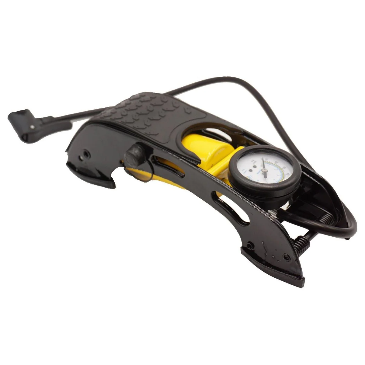 AA Single Barrel Cylinder Tyre Foot Pump Air Inflator Car Van Bicycle Bike - Image 6
