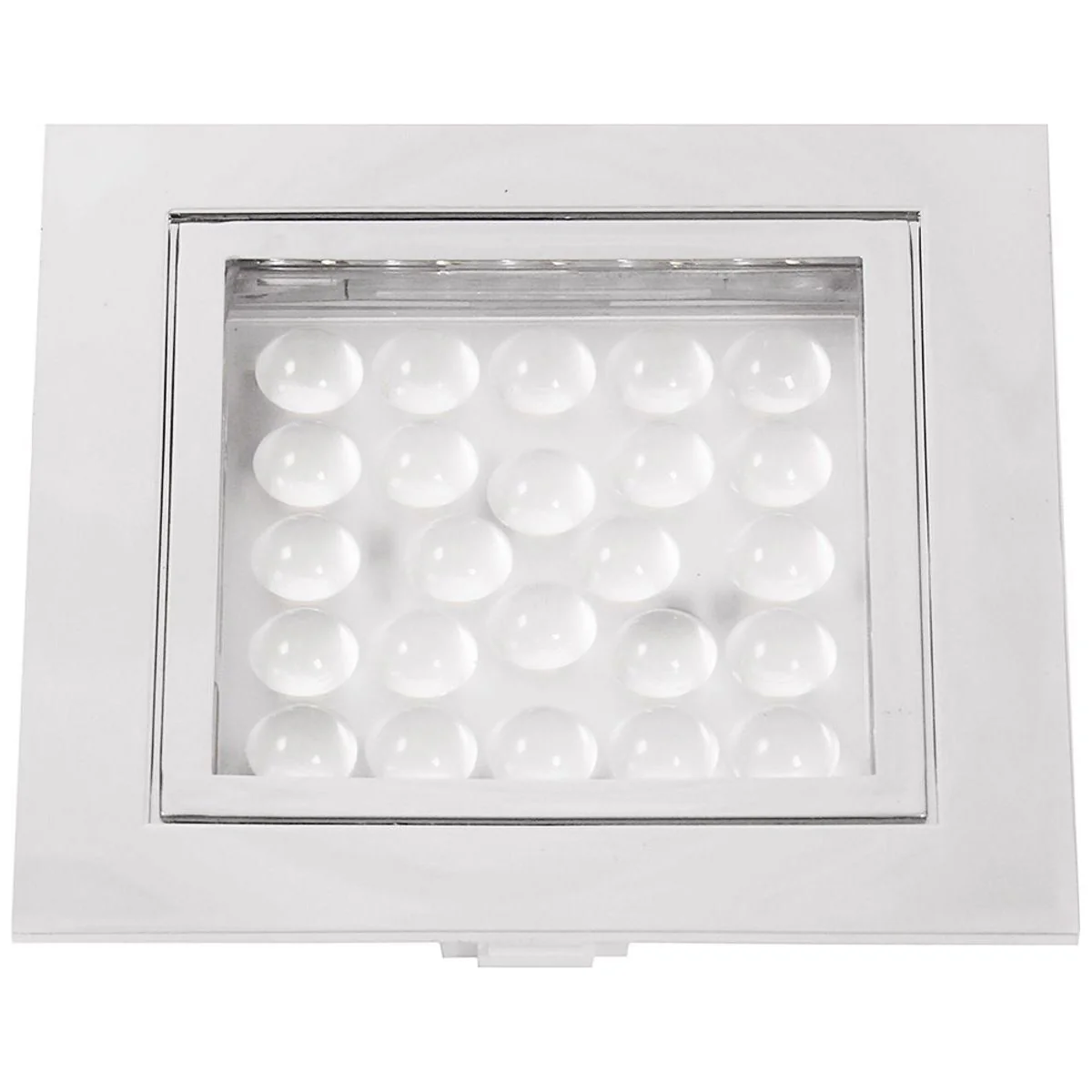 AAA LED Square Downlight Chrome Warm White