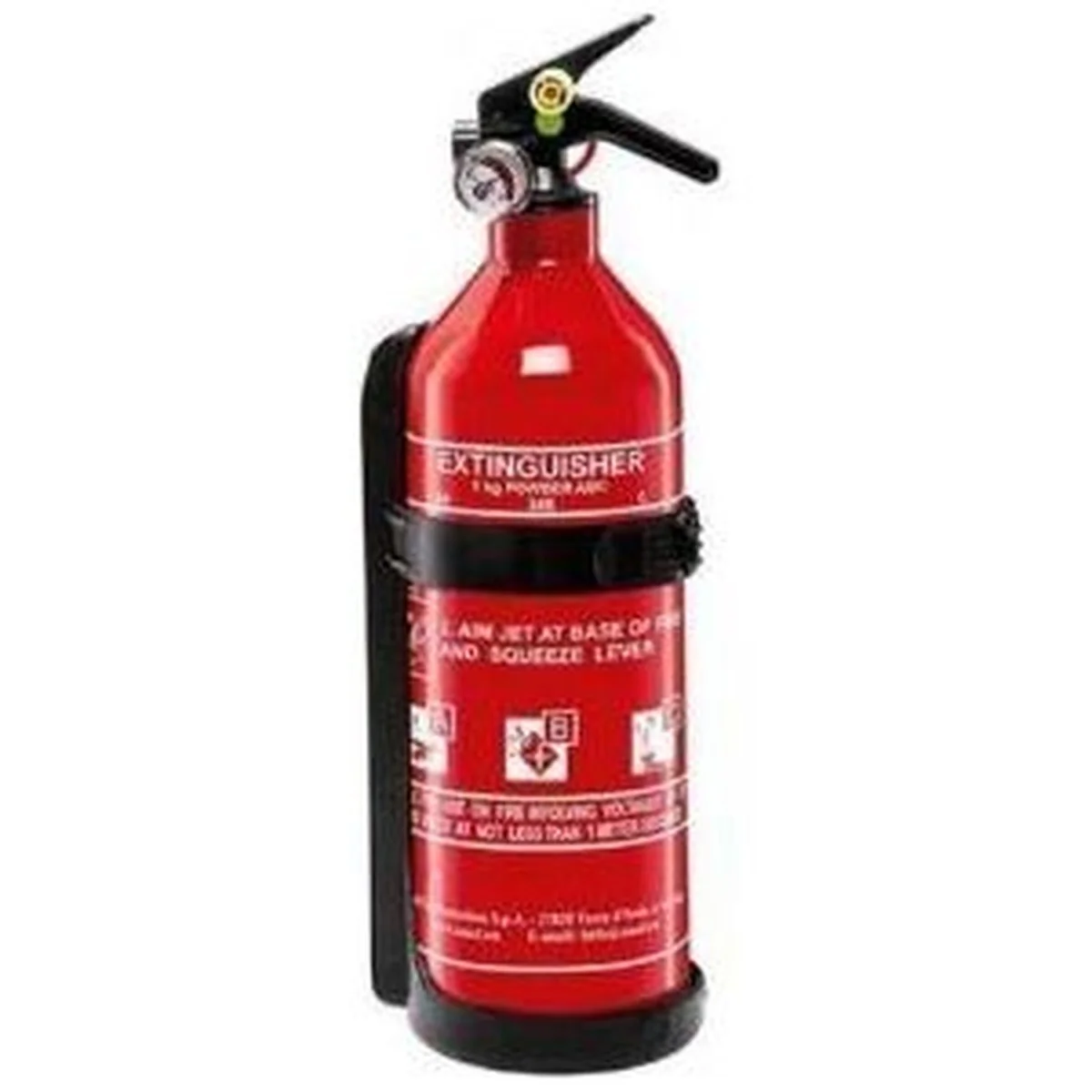 Abc Powder Extinguisher + Gauge 1Kg Aluminium FEE020