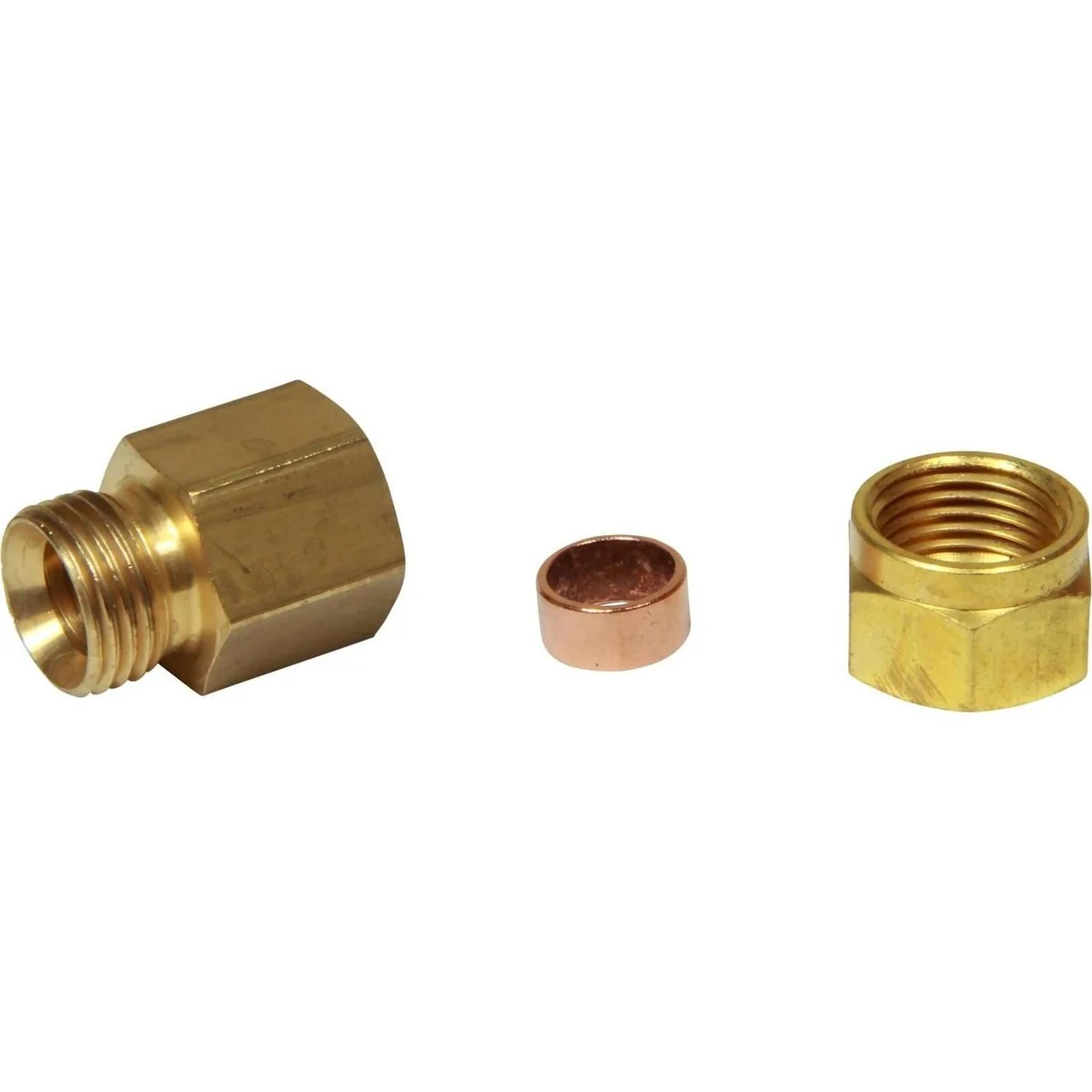 AG Brass Female Stud Coupling 10mm x 1/4" BSP - Image 2