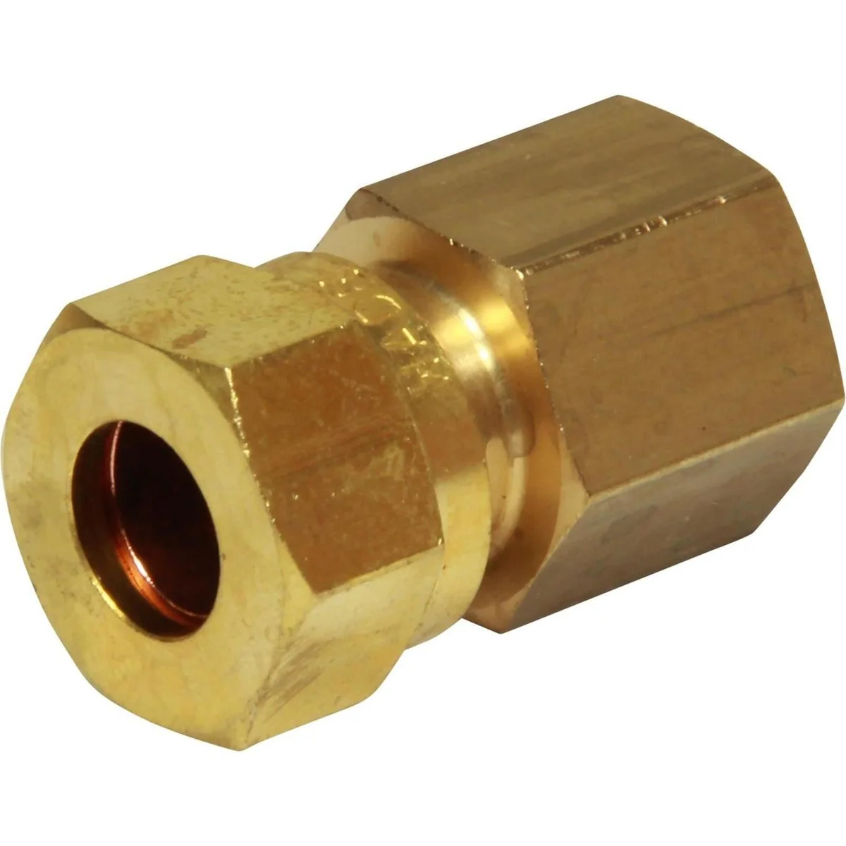 AG Brass Female Stud Coupling 10mm x 1/4" BSP - Image 3