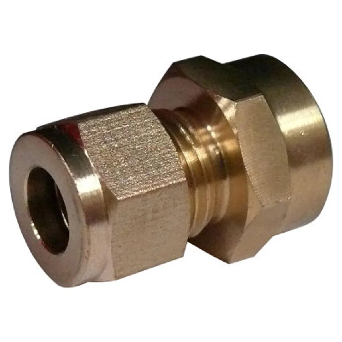 AG Female Compression Gas Coupling (1/2" Copper to 3/8" BSP)