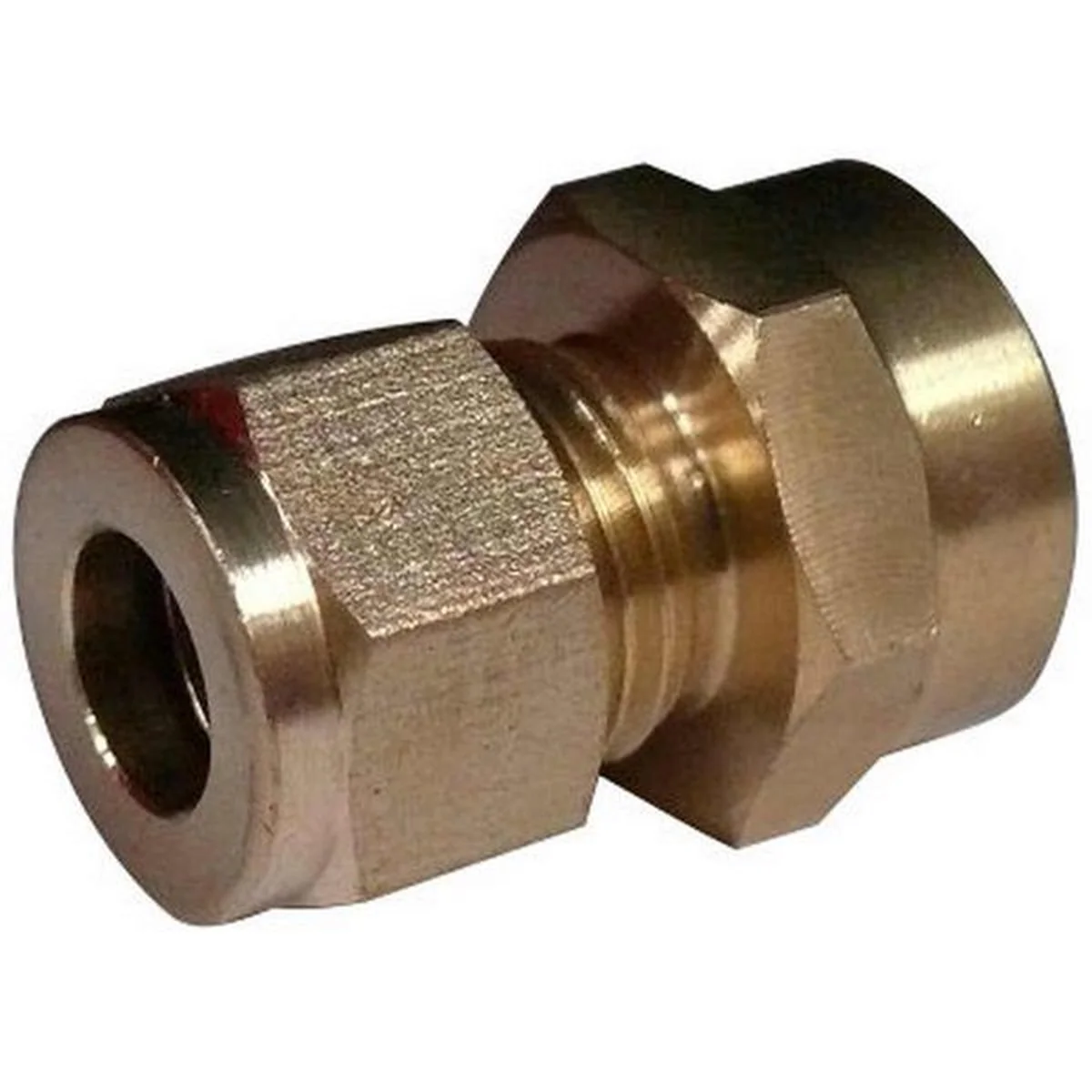 AG Female Compression Straight Coupling (1/4" Copper to 1/4" BSP) - Image 2