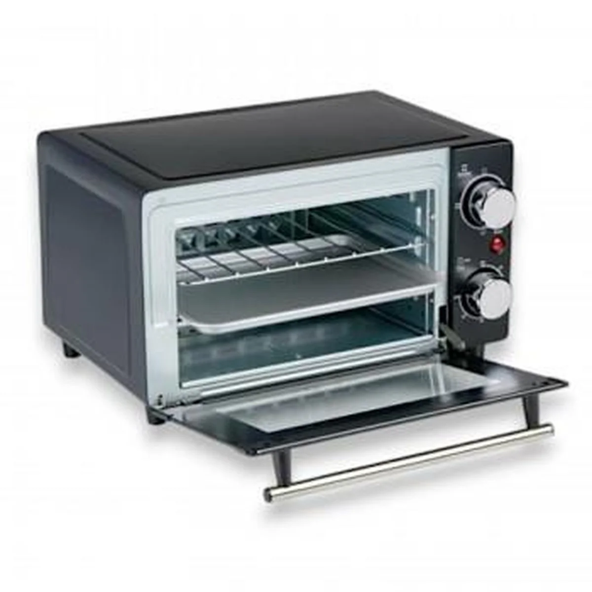 All Ride 24V Mini Electric Oven – 9L | 300W | With Tray, Grill & Timer | Stainless Steel - Image 4