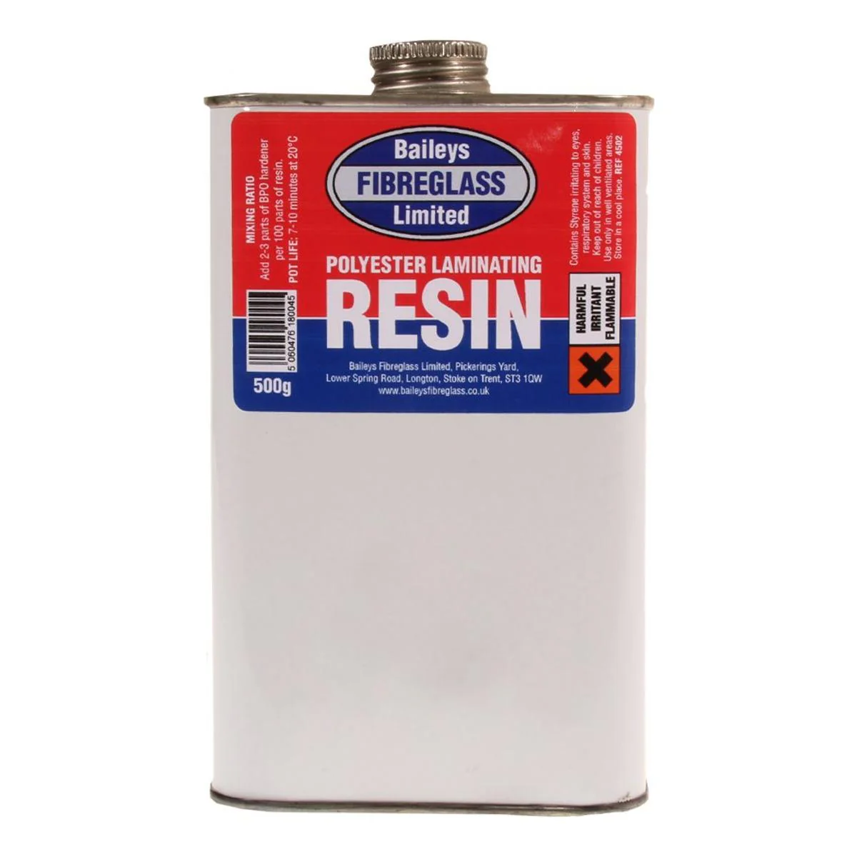 Baileys Fibreglass Polyester Resin 500g: Repair Fibreglass Damage Quickly and