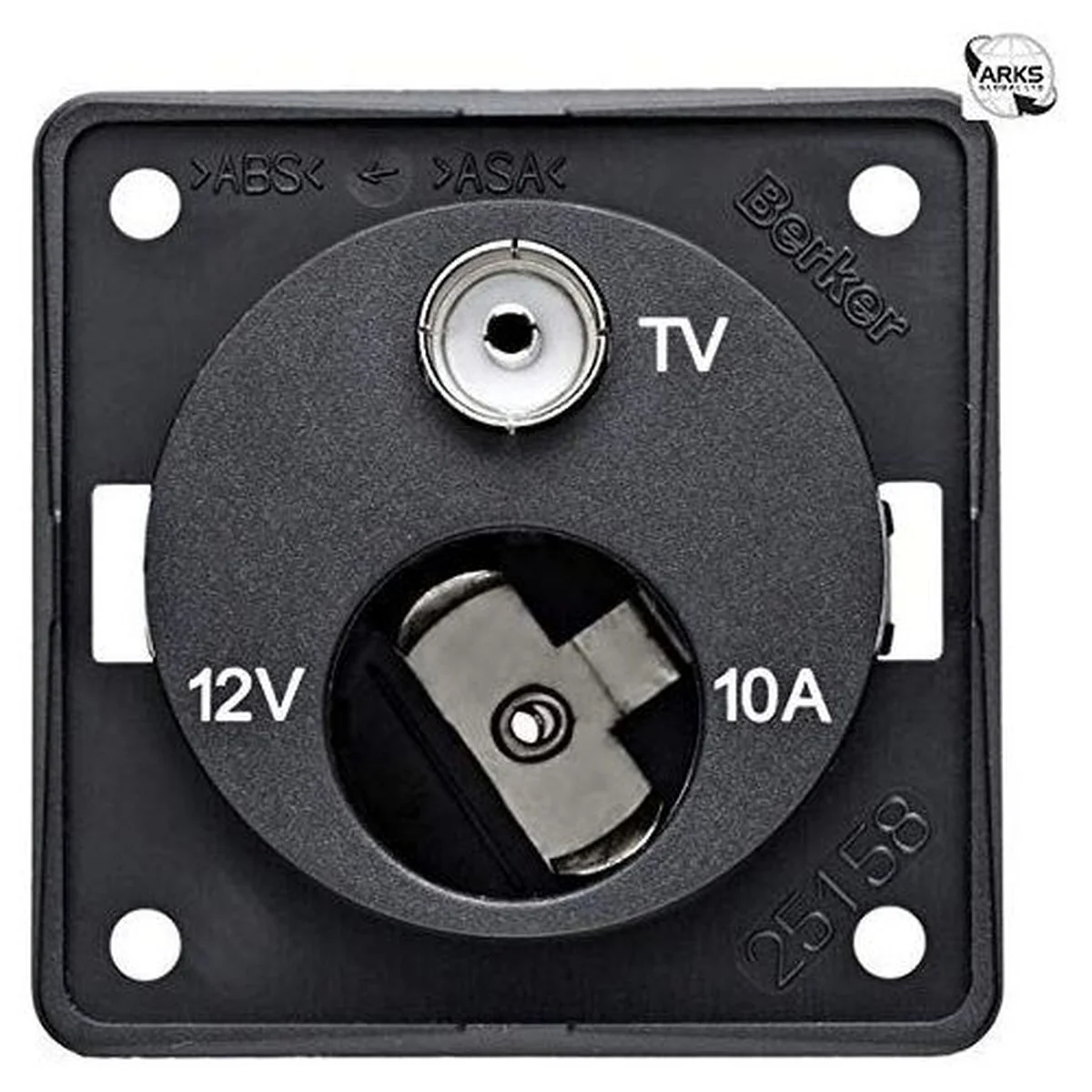 Berker 12V Cigar/Tv Point Black 21227A