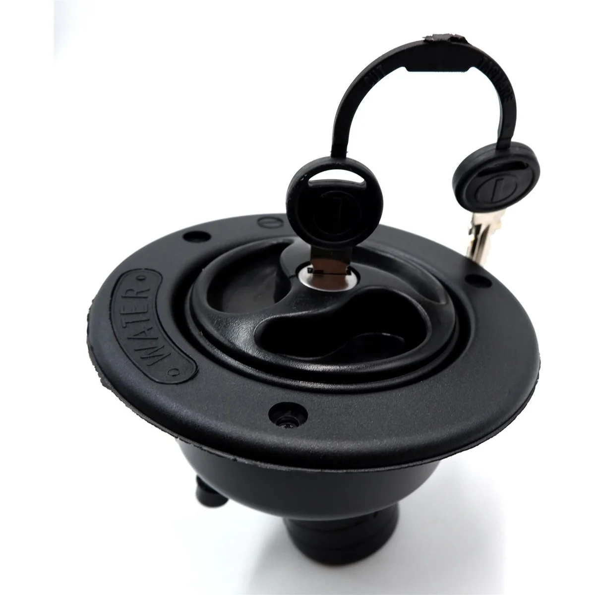 Black Water Inlet Hatch 40mm w/ Locking Filler Cap 78mm Motorhome Caravan Boat - Image 3
