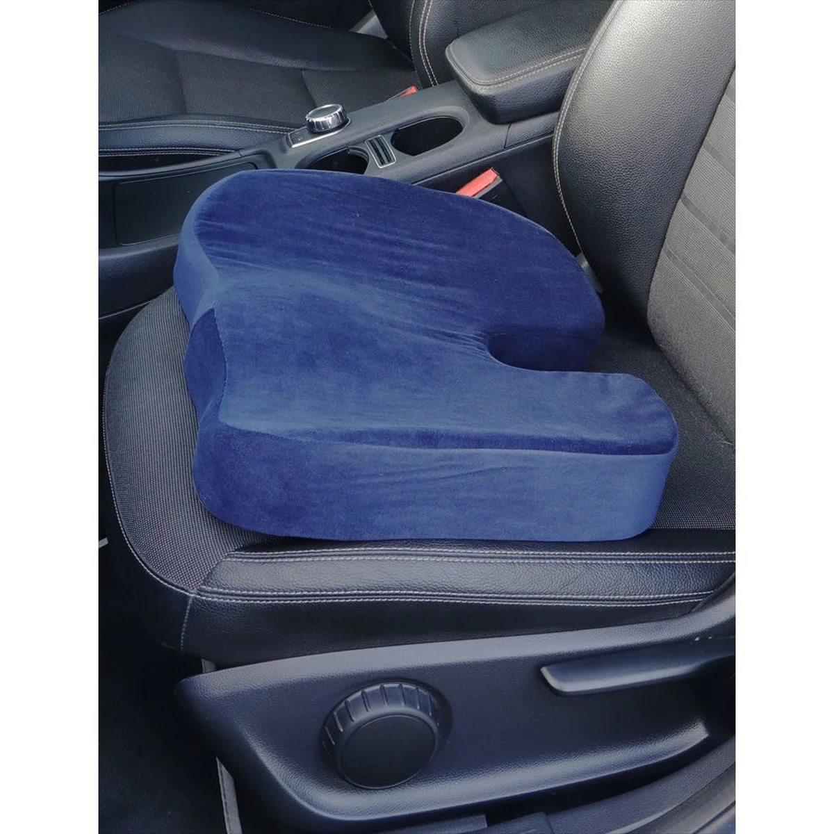 Blue Spin, Coccyx & Back Support Pressure Relieve Memory Foam Car Seat Cushion