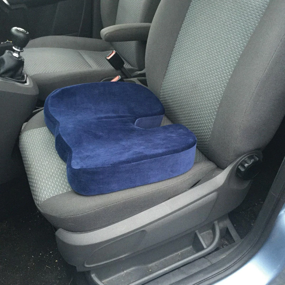 Blue Spin, Coccyx & Back Support Pressure Relieve Memory Foam Car Seat Cushion - Image 5