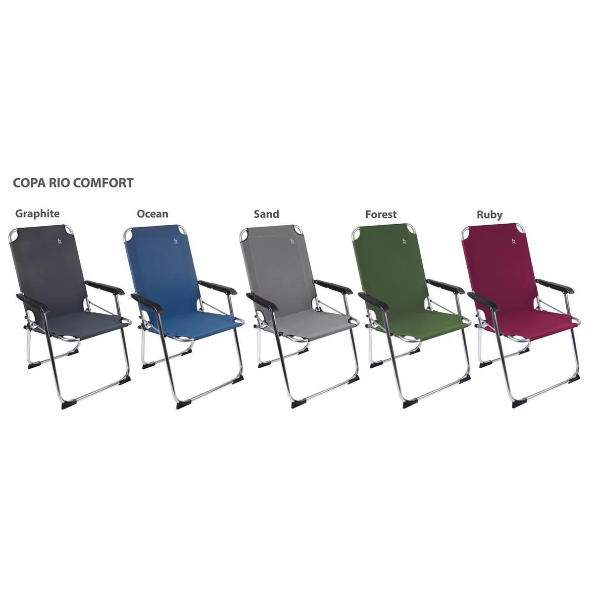 Bo-Camp Chair Copa Rio L Aluminium Graphite - Image 5