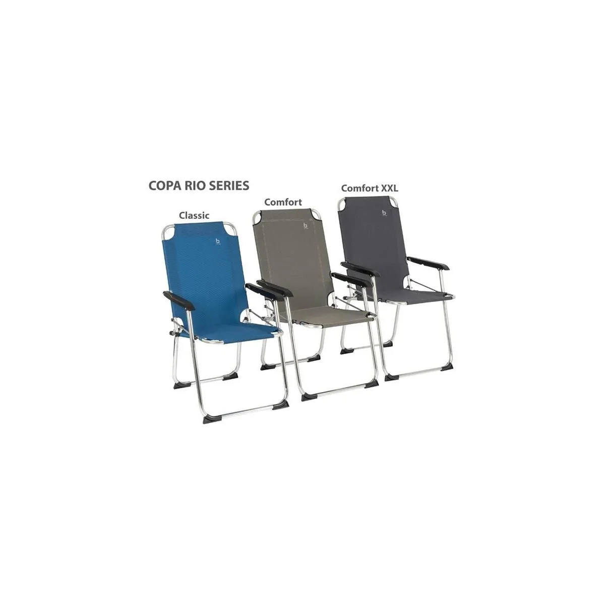 Bo-Camp Chair Copa Rio M Aluminium Graphite - Image 4