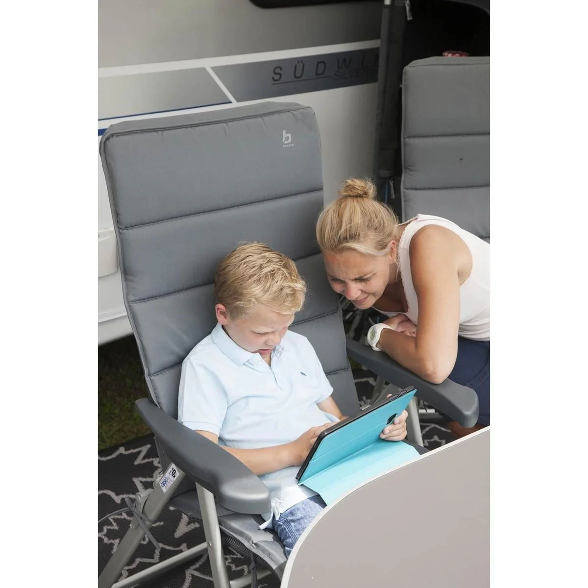 Bo-Camp Chair Cushion Relax Chair Universal Padded Polyester - Image 2