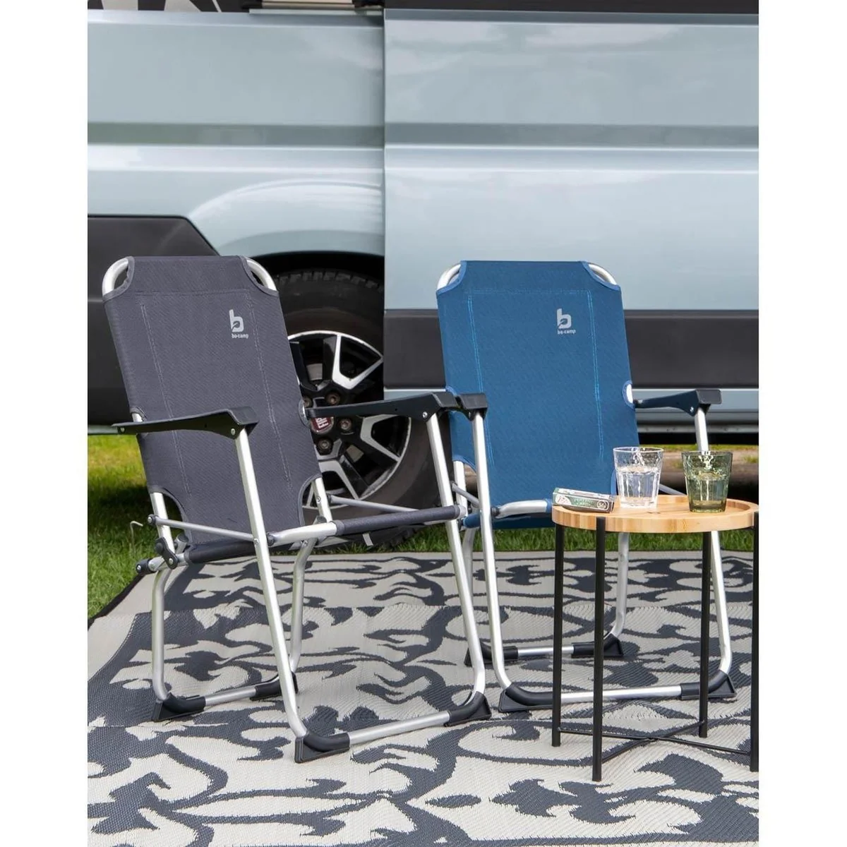 Bo-Camp Child's Chair Copa Rio Aluminium Graphite - Image 2