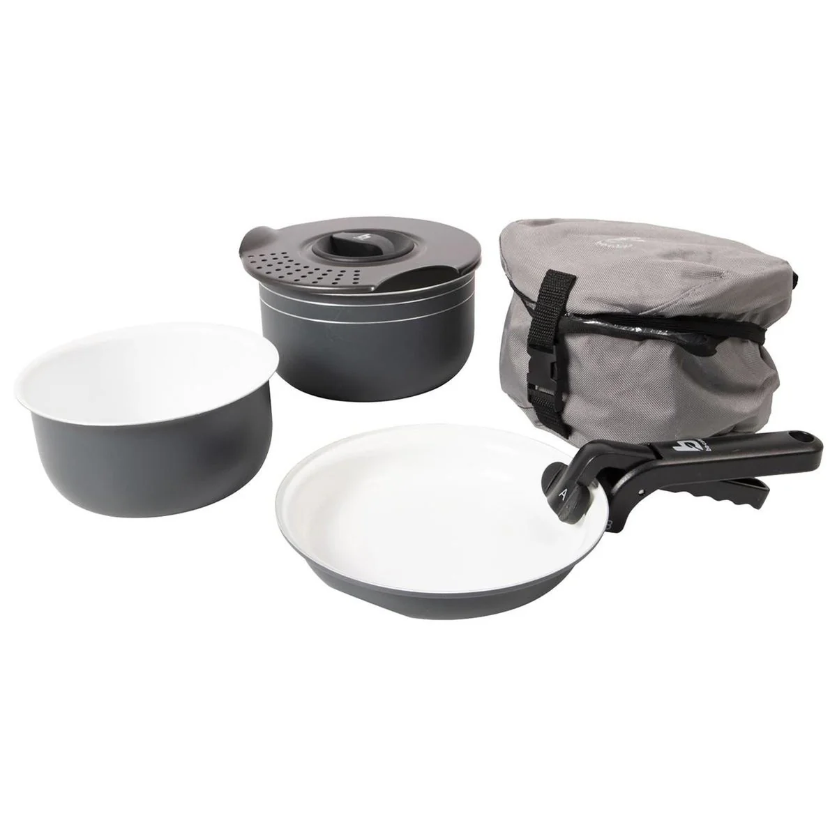 Bo-Camp Cookware Set Trekking 5 Pieces Ceramic Coating Aluminium - Image 9