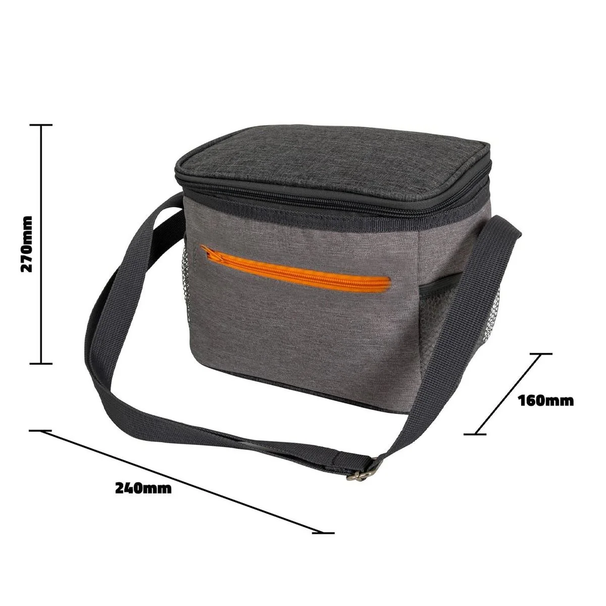 Bo-Camp Cooler Bag Grey Polyester 10L - Image 5