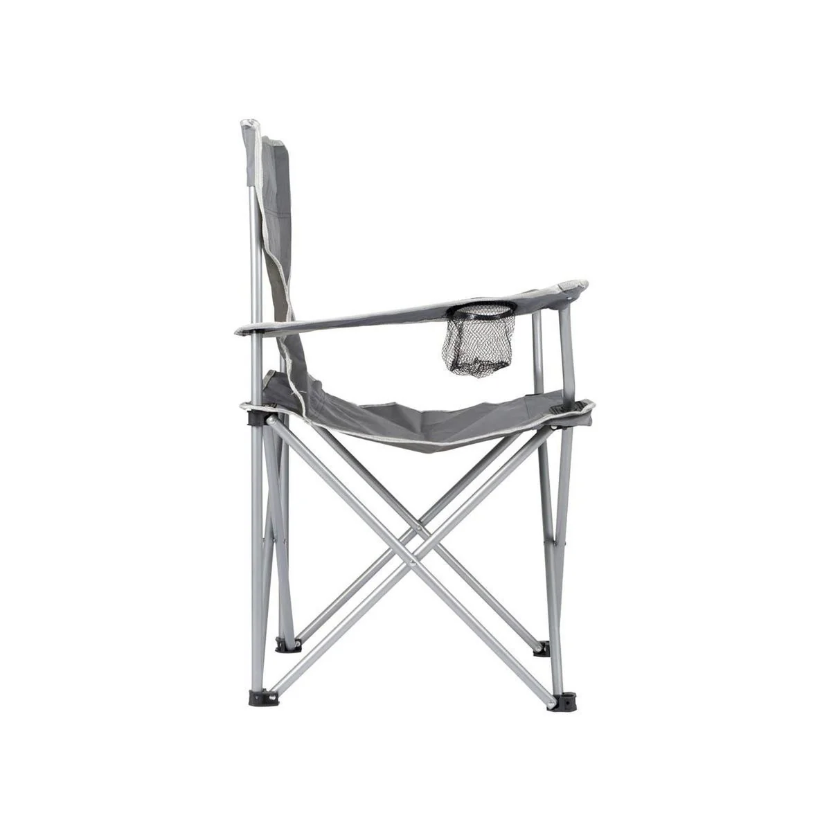 Bo-Camp Folding Chair Compact Steel Grey - Image 6