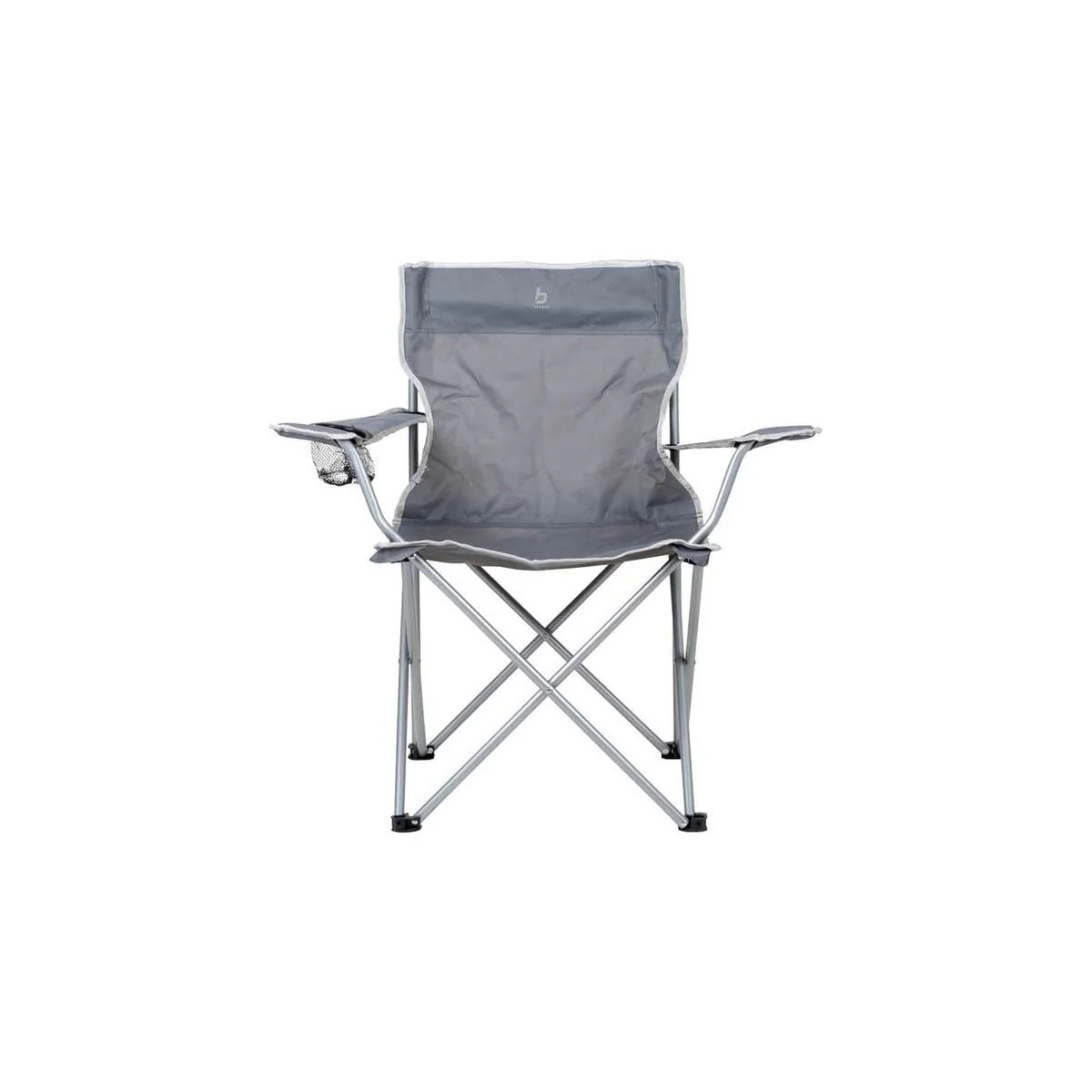 Bo-Camp Folding Chair Compact Steel Grey - Image 7