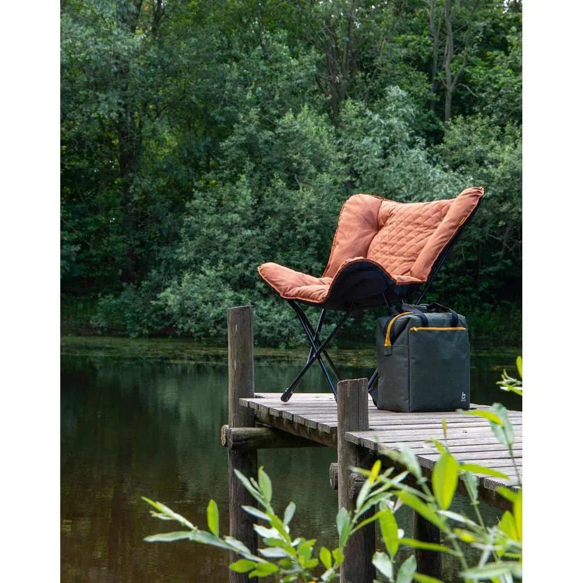 Bo-Camp Industrial Collection Butterfly Chair Himrod Clay - Image 3