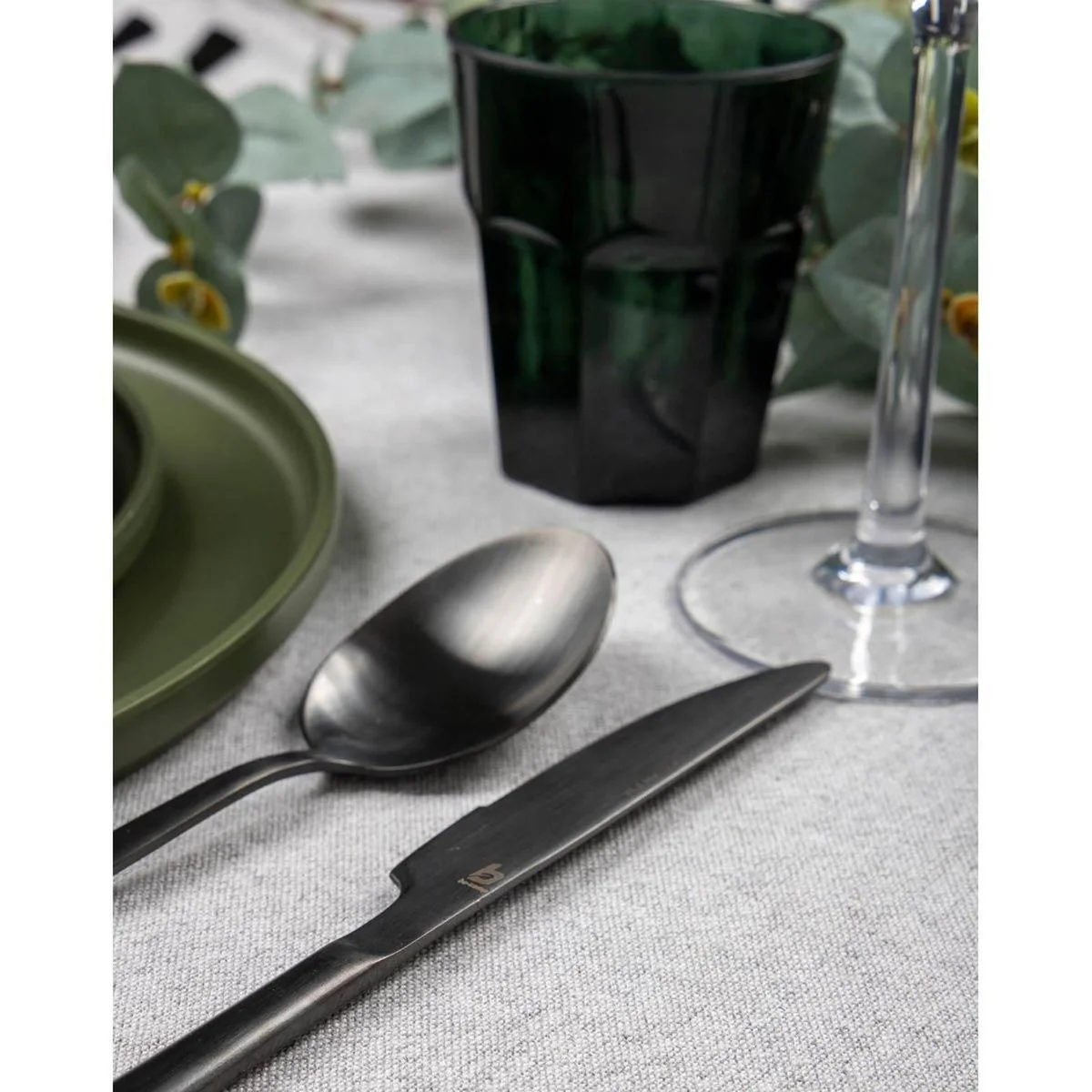 Bo-Camp Industrial Collection Cutlery Ballona 16 Pieces Black - Image 2